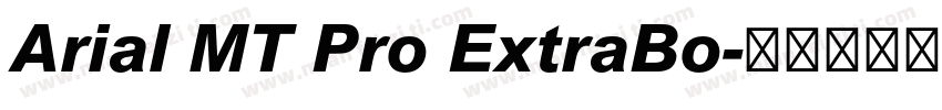 Arial MT Pro ExtraBo字体转换